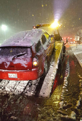 we can tow you even in a snowstorm